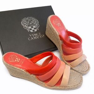 Vince Camuto • “Molisana” Slide Espadrille Sandal Wedges
